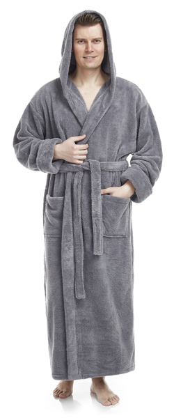 Men's bathrobes with hoods cheap