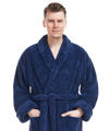 MENS LONG SHAWL FLEECE BATHROBE