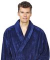 Mens Shawl Fleece Bathrobe