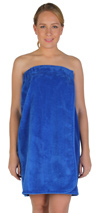 Womens Velour Cotton Fleece Bath Wrap